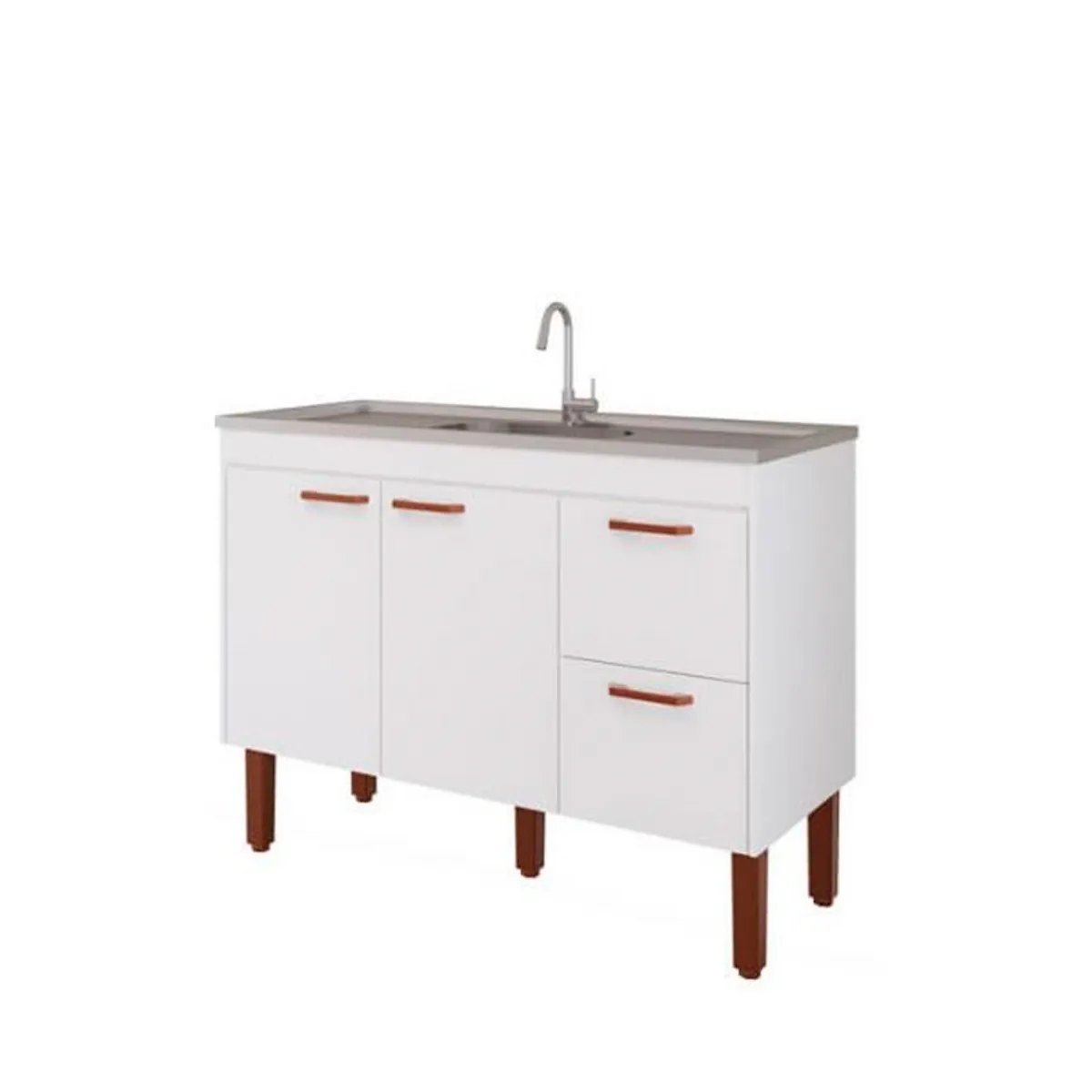 MGM GABINETE COZINHA 1,14MTS SLIM - 1